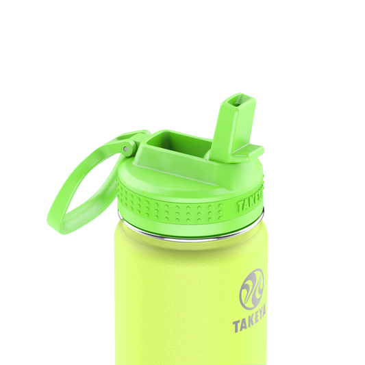 actives-kids-glow-in-the-dark-water-bottle-with-straw-lid-b1 51075-Actives-Kids-Straw-18-GID-LightningGreen-closeup.png
