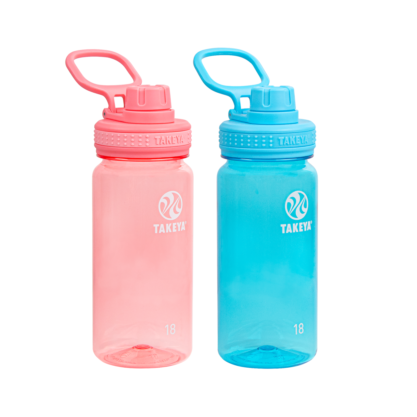 tritan-water-bottle-bundle-with-spout-lid-2-pack-d2 51475-Tritan-Spout-18-2pk-FlutterPink-BreezyBlue-Front_1.png
