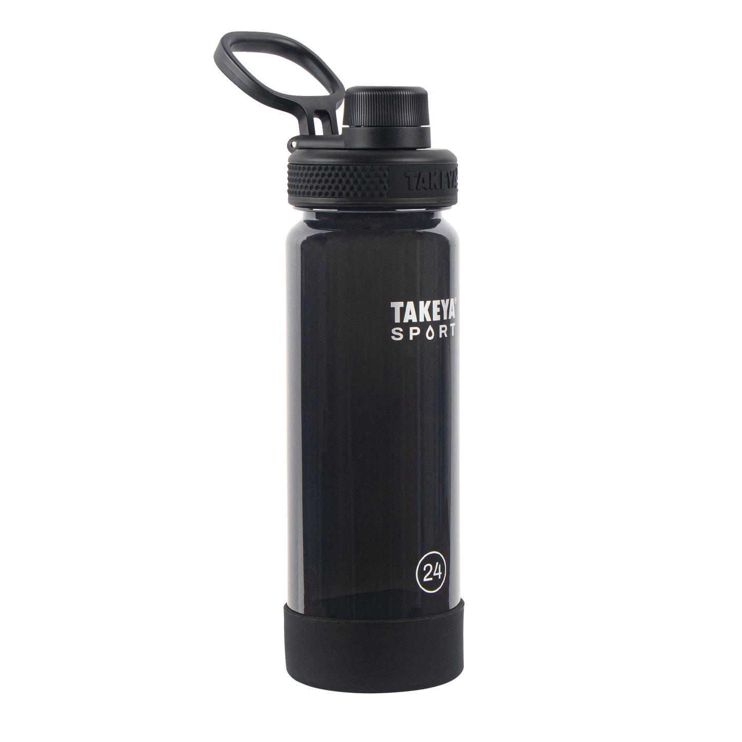 tritan-sport-water-bottle-with-spout-lid-b4 51664-TKS-Tritan-Spout-24-GrandSlamBlack-frontangle.png