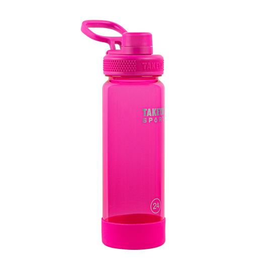 tritan-sport-water-bottle-with-spout-lid-b4 51671-TKS-Tritan-Spout-24-PinkSweep-frontangle.png